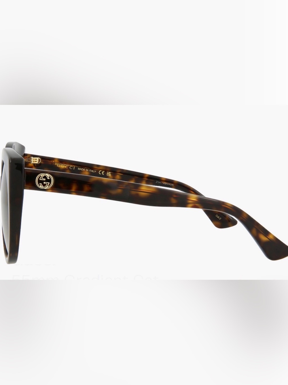 Gucci Tortoiseshell Cat-Eye Sunglasses - Brown Gradient - Picture 3 of 14